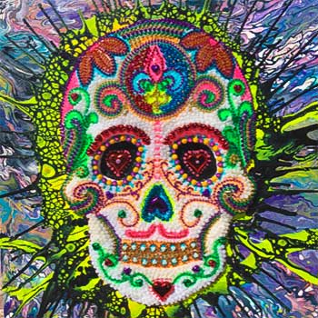 Day of Dead Bead Art by Marc Weitz